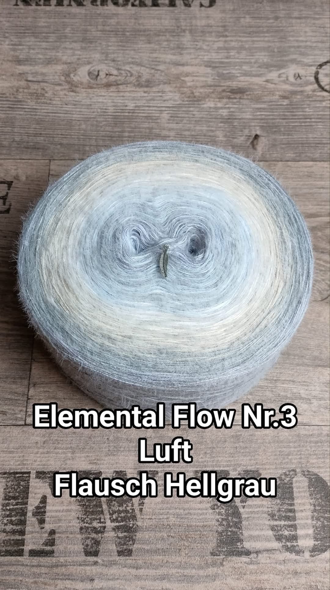 Bobbel "Elemental Flow Nr. 3" Luft mit Flauschgarn