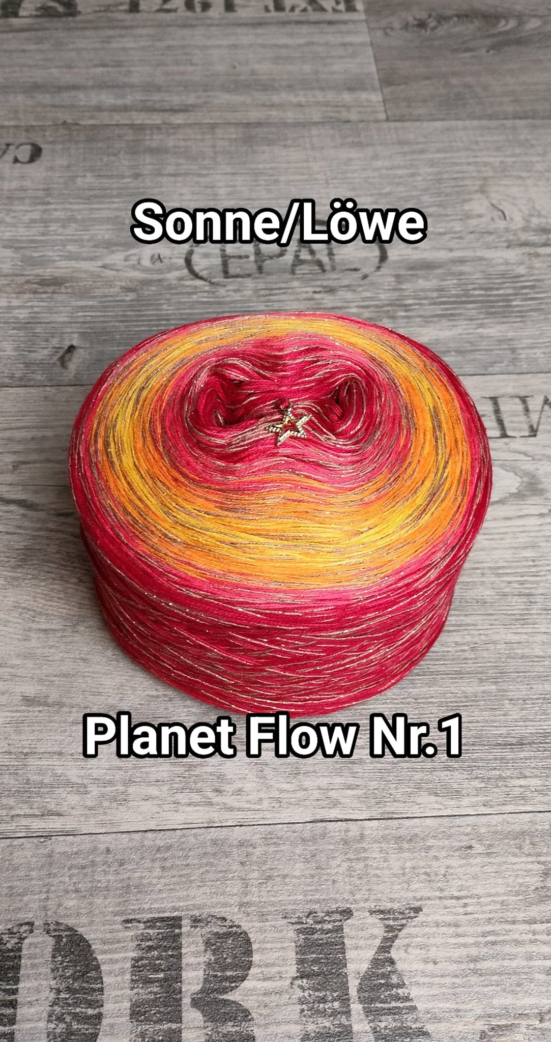Bobbel "Planet Flow Nr. 1" Sonne/Löwe
