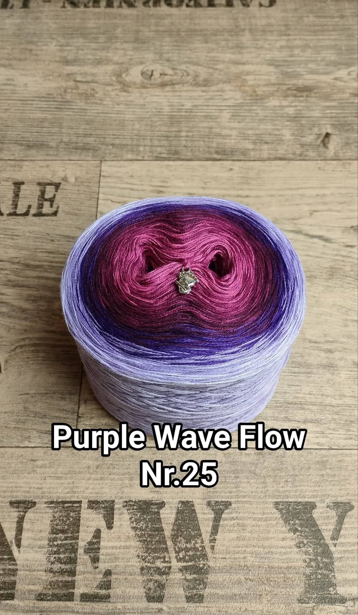 Bobbel "Purple Wave Flow Nr. 25" 1 x 1.000/3