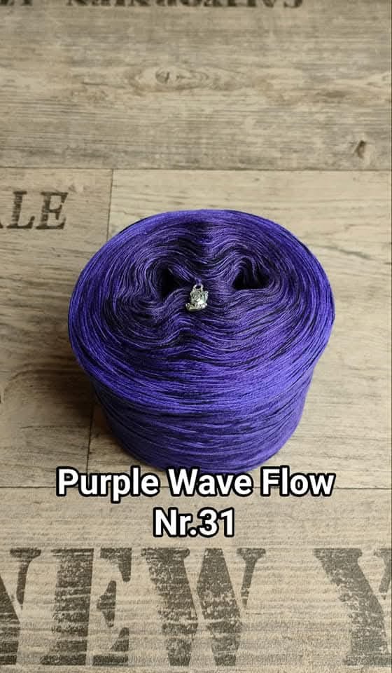 Bobbel "Purple Wave Flow Nr. 31" 1 x 1.000/3