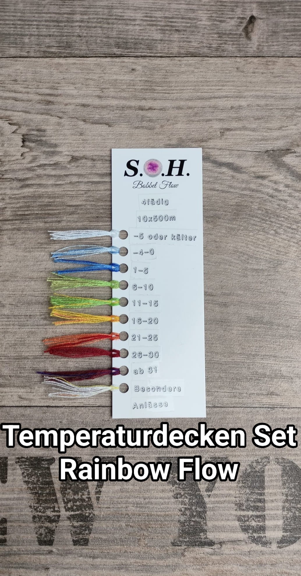 Temperaturdecken Set "Rainbow Flow"