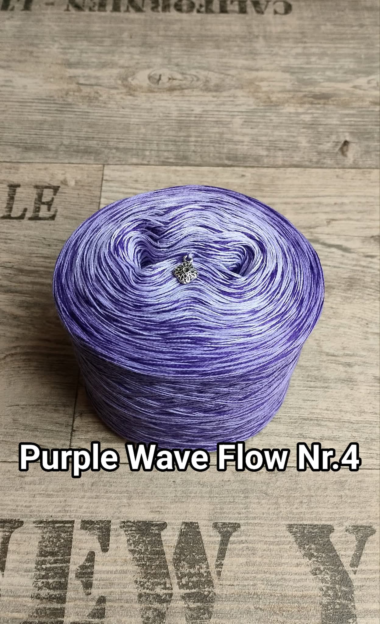 Bobbel "Purple Wave Flow Nr. 4"