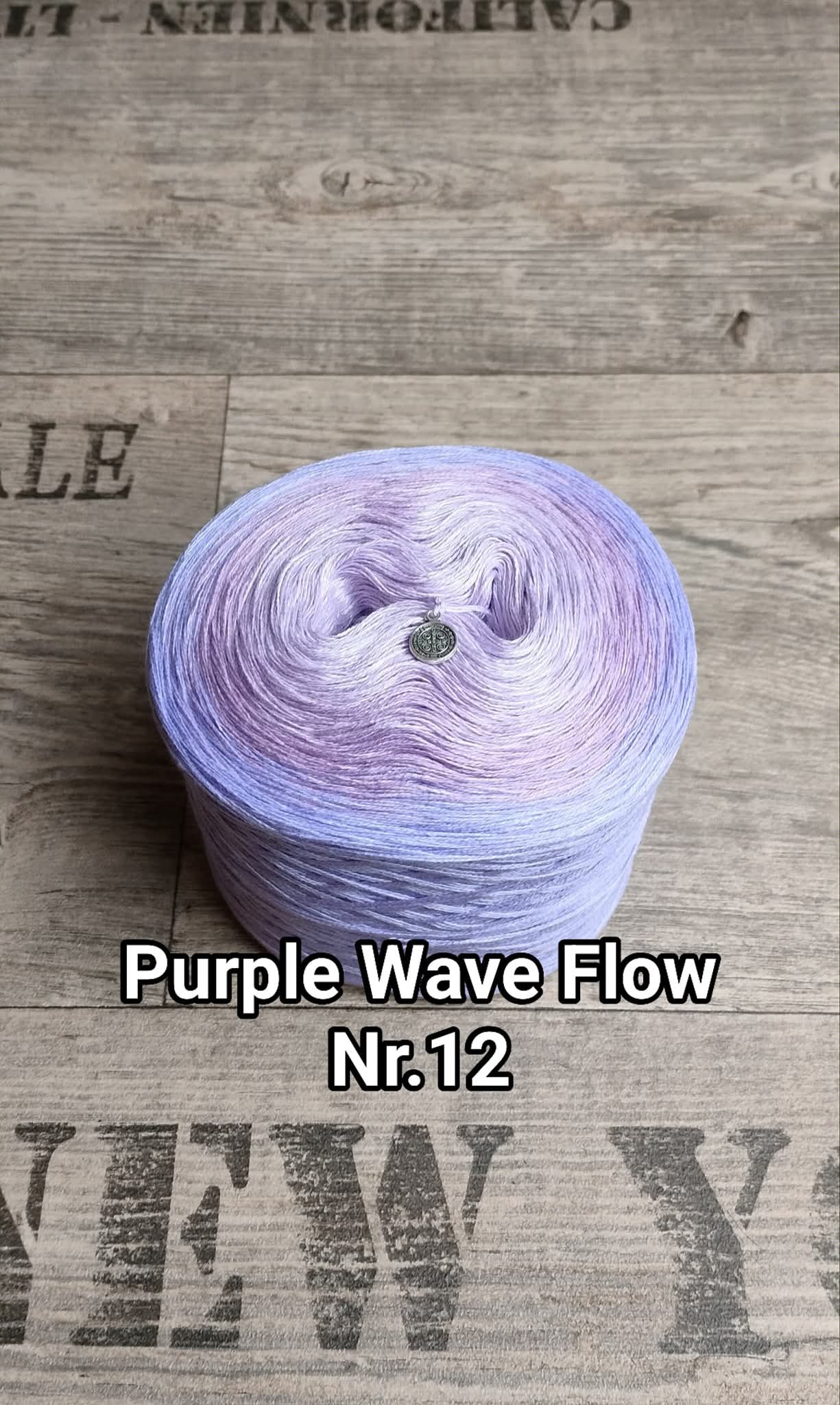 Bobbel "Purple Wave Flow Nr. 12"