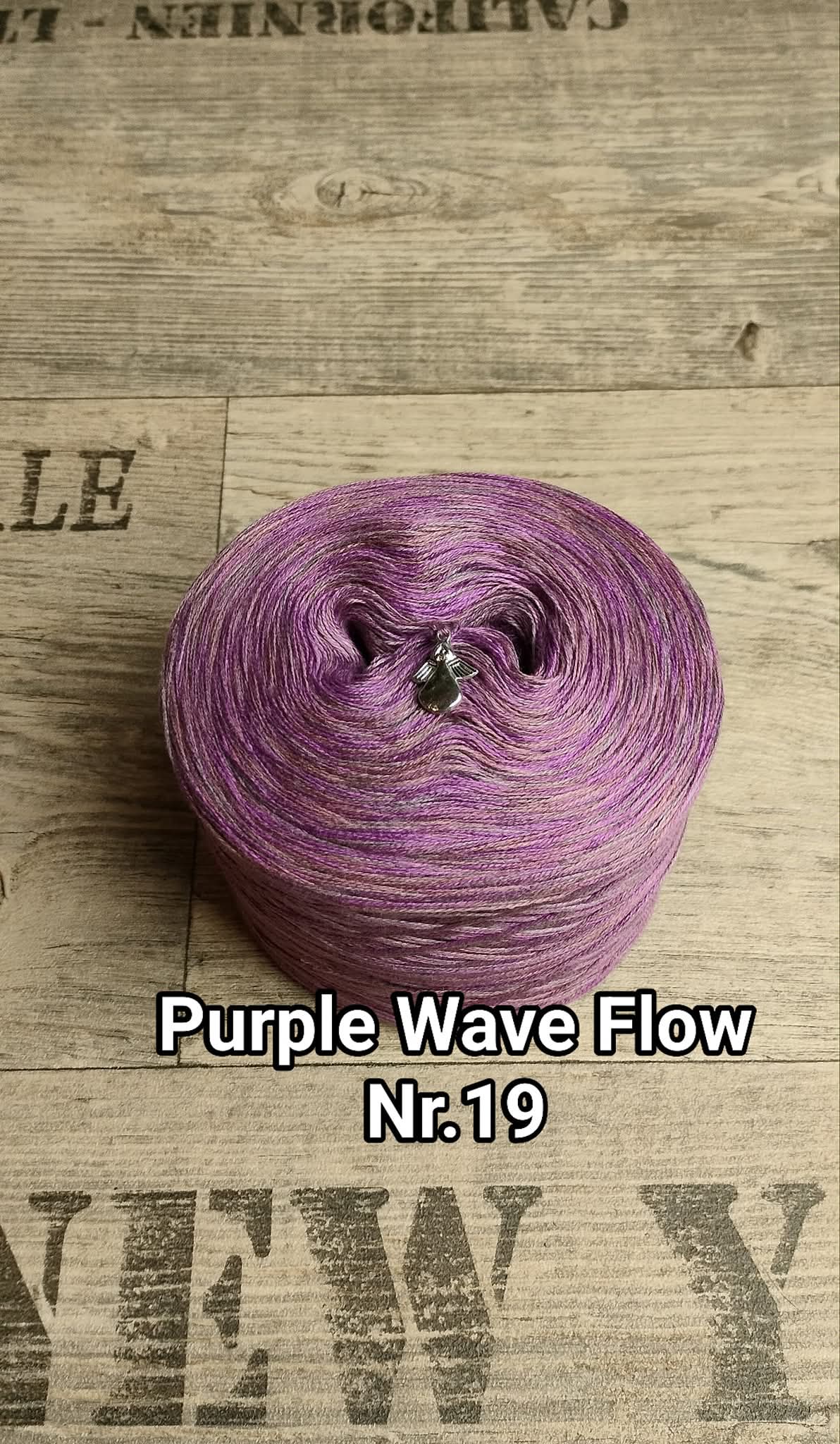 Bobbel "Purple Wave Flow Nr. 19"