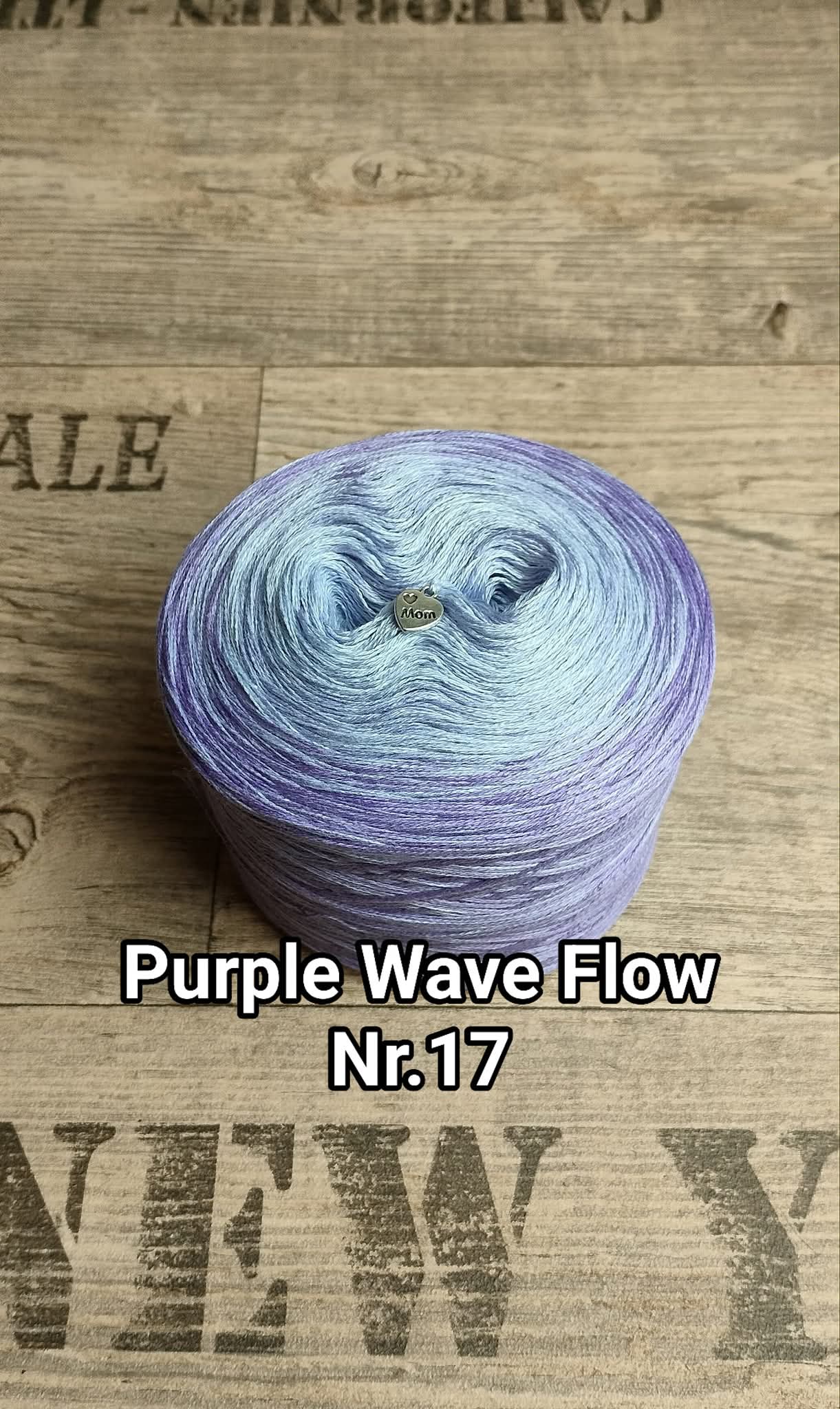 Bobbel "Purple Wave Flow Nr. 17"