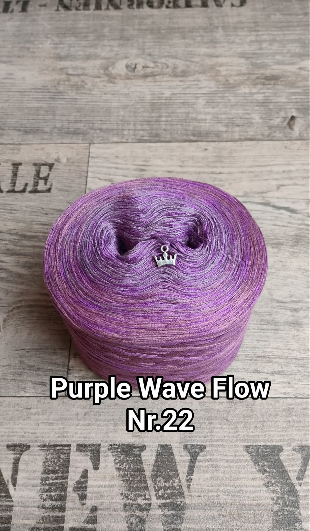 Bobbel "Purple Wave Flow Nr. 22"