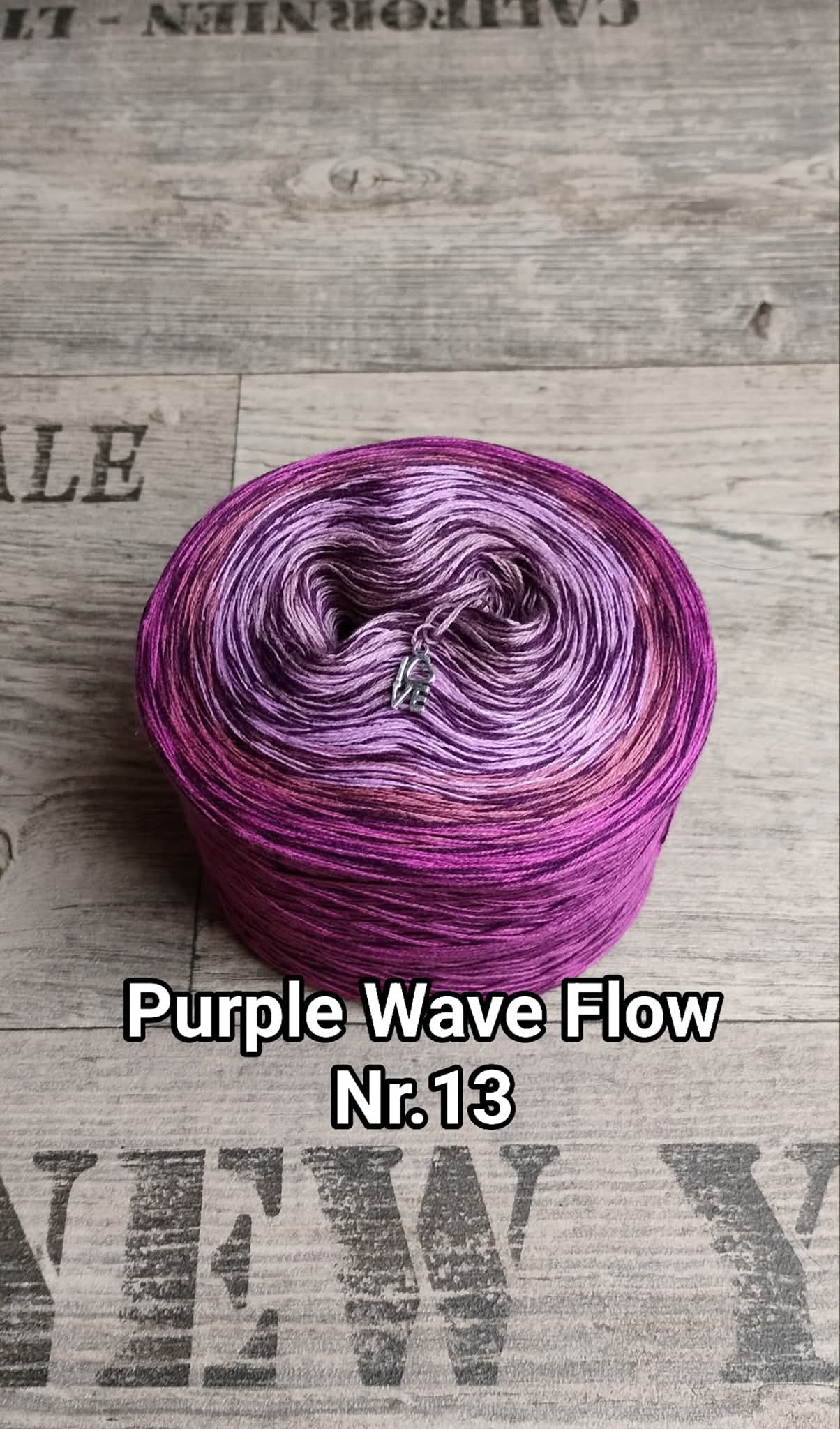 Bobbel "Purple Wave Flow Nr. 13"