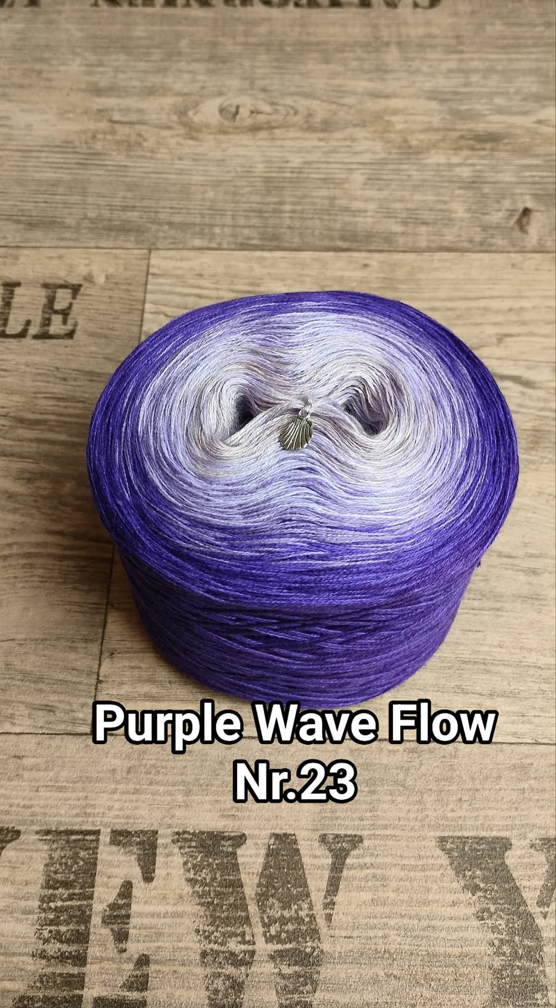 Bobbel "Purple Wave Flow Nr. 23"