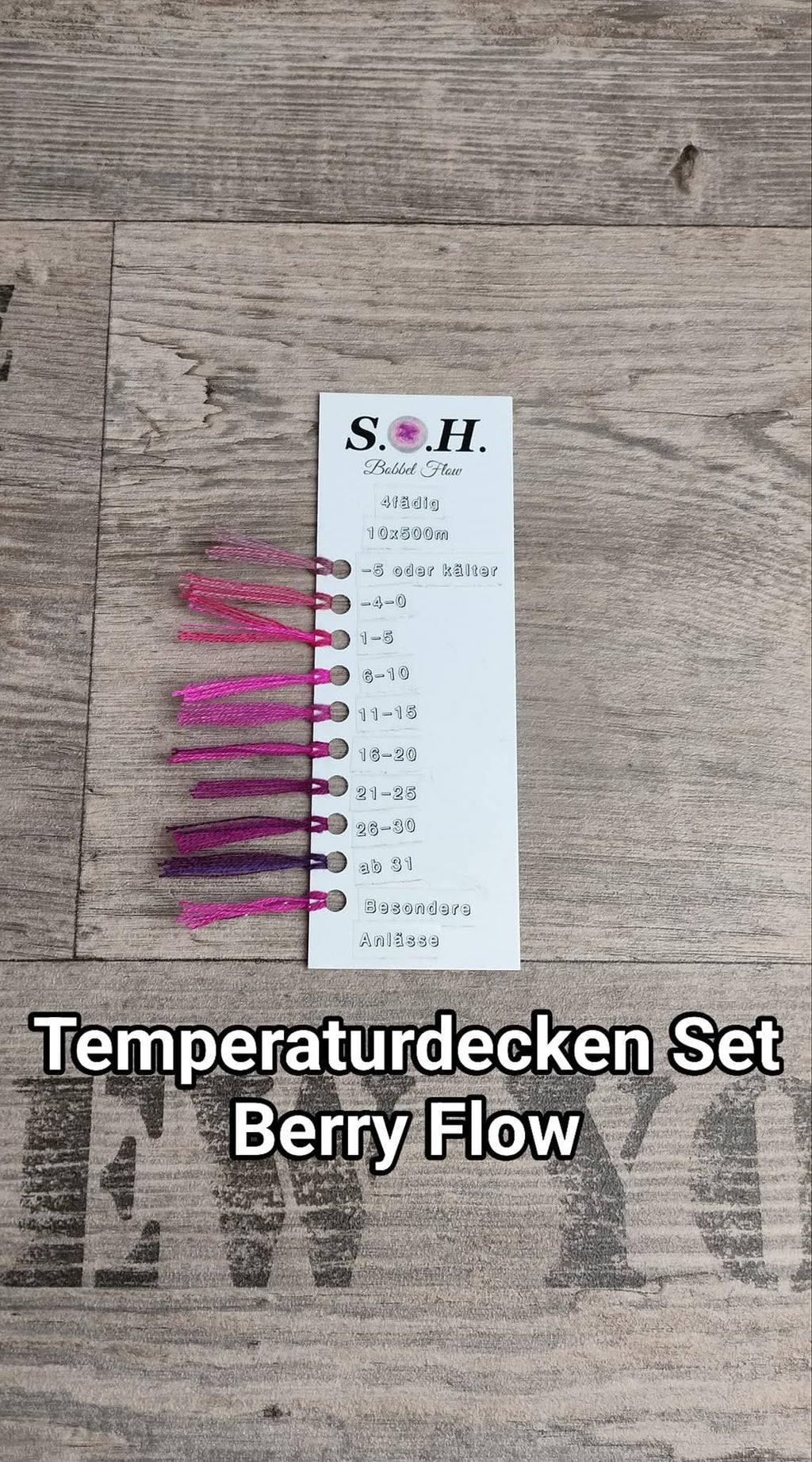 Temperaturdecken Set "Berry Flow"