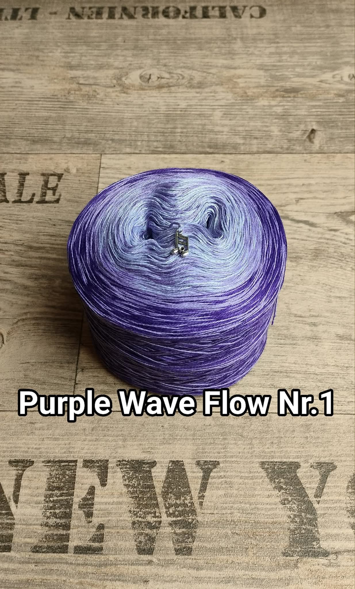 Bobbel "Purple Wave Flow Nr. 1"