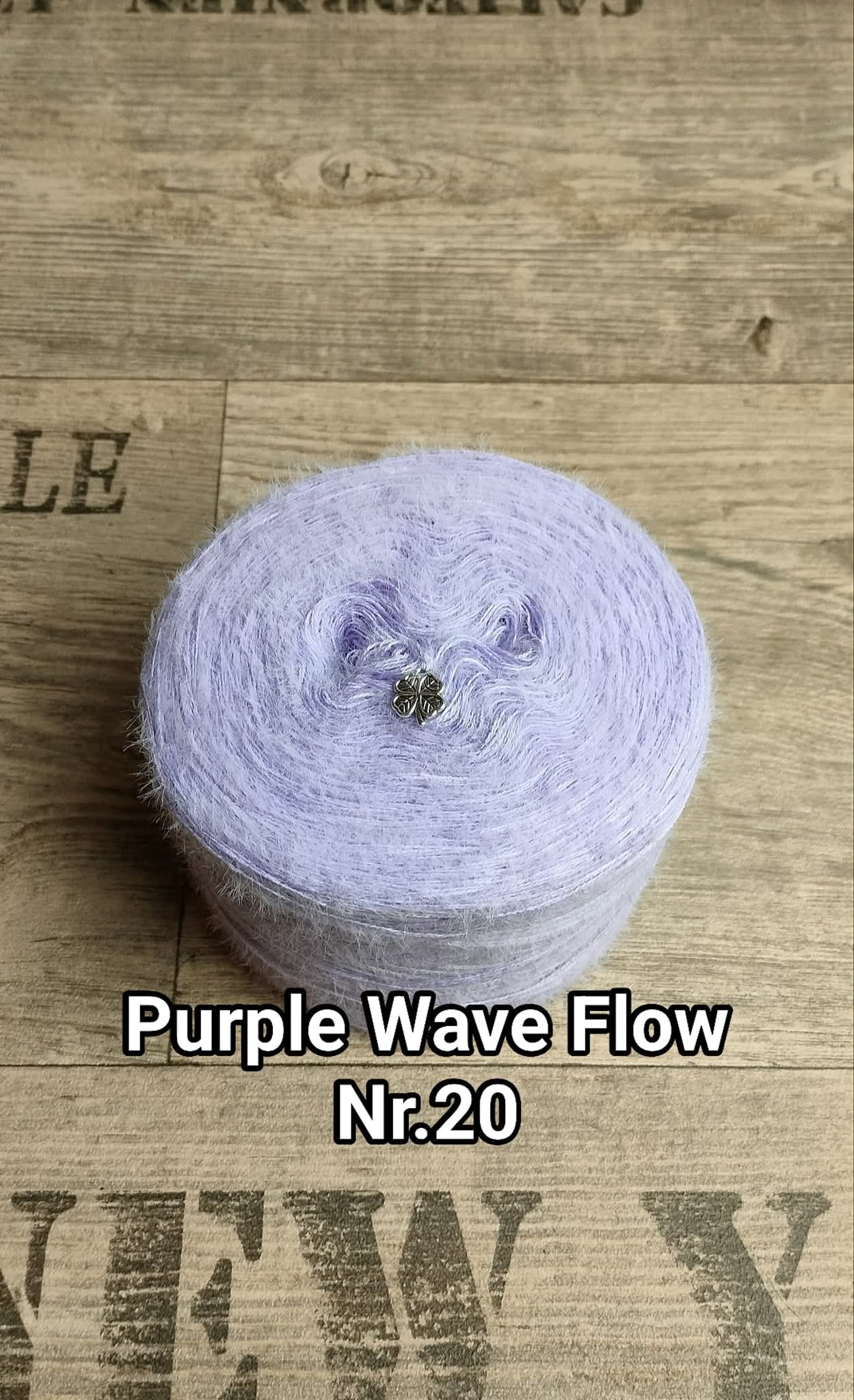 Bobbel "Purple Wave Flow Nr. 20"