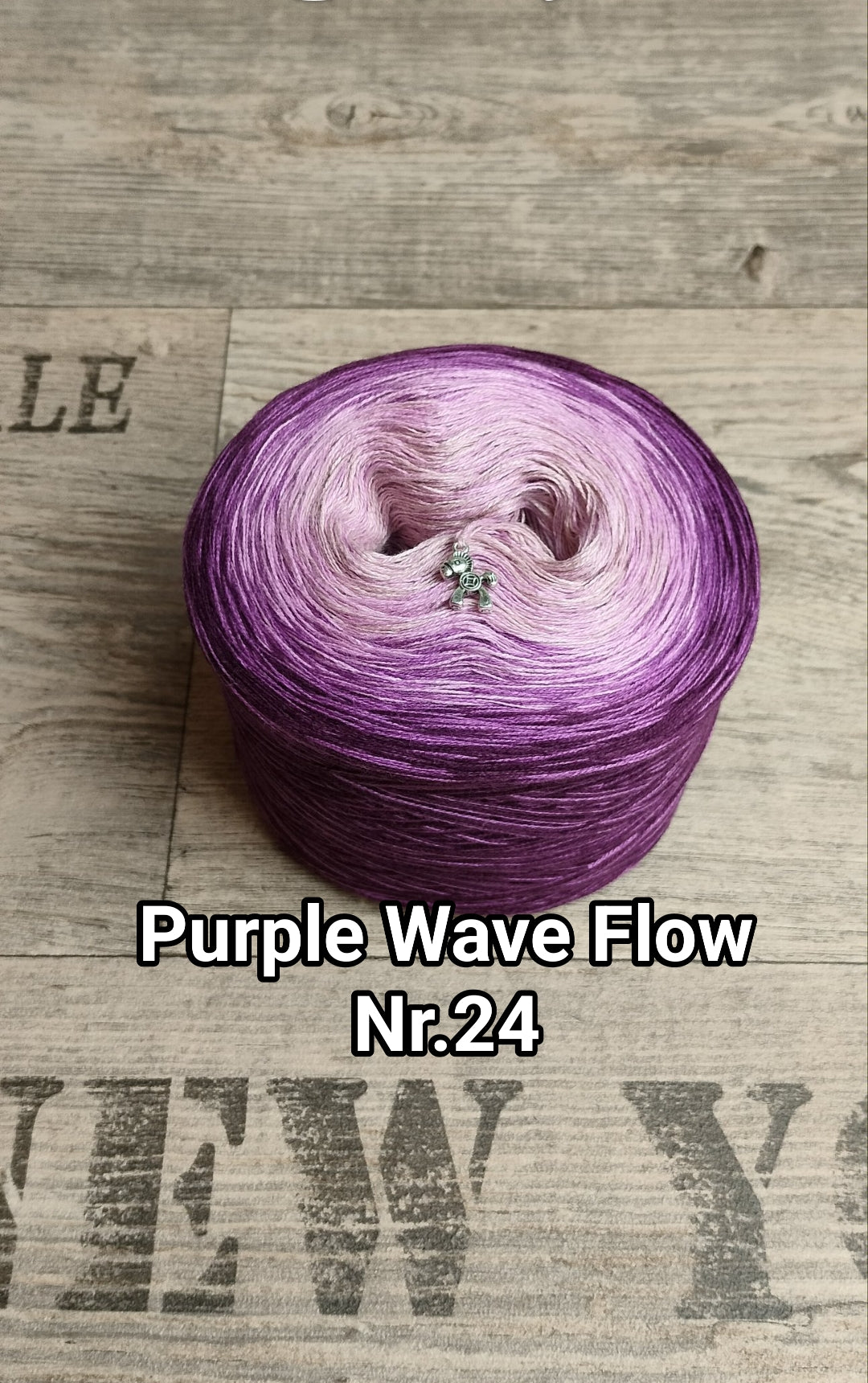 Bobbel "Purple Wave Flow Nr. 24"