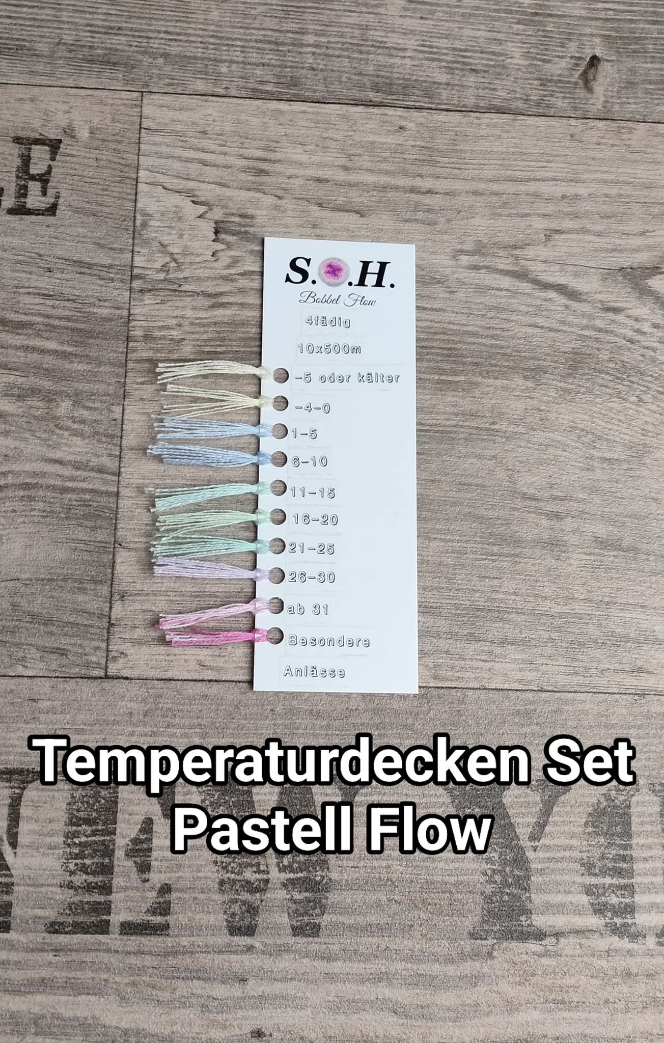 Temperaturdecken Set "Pastell Flow"