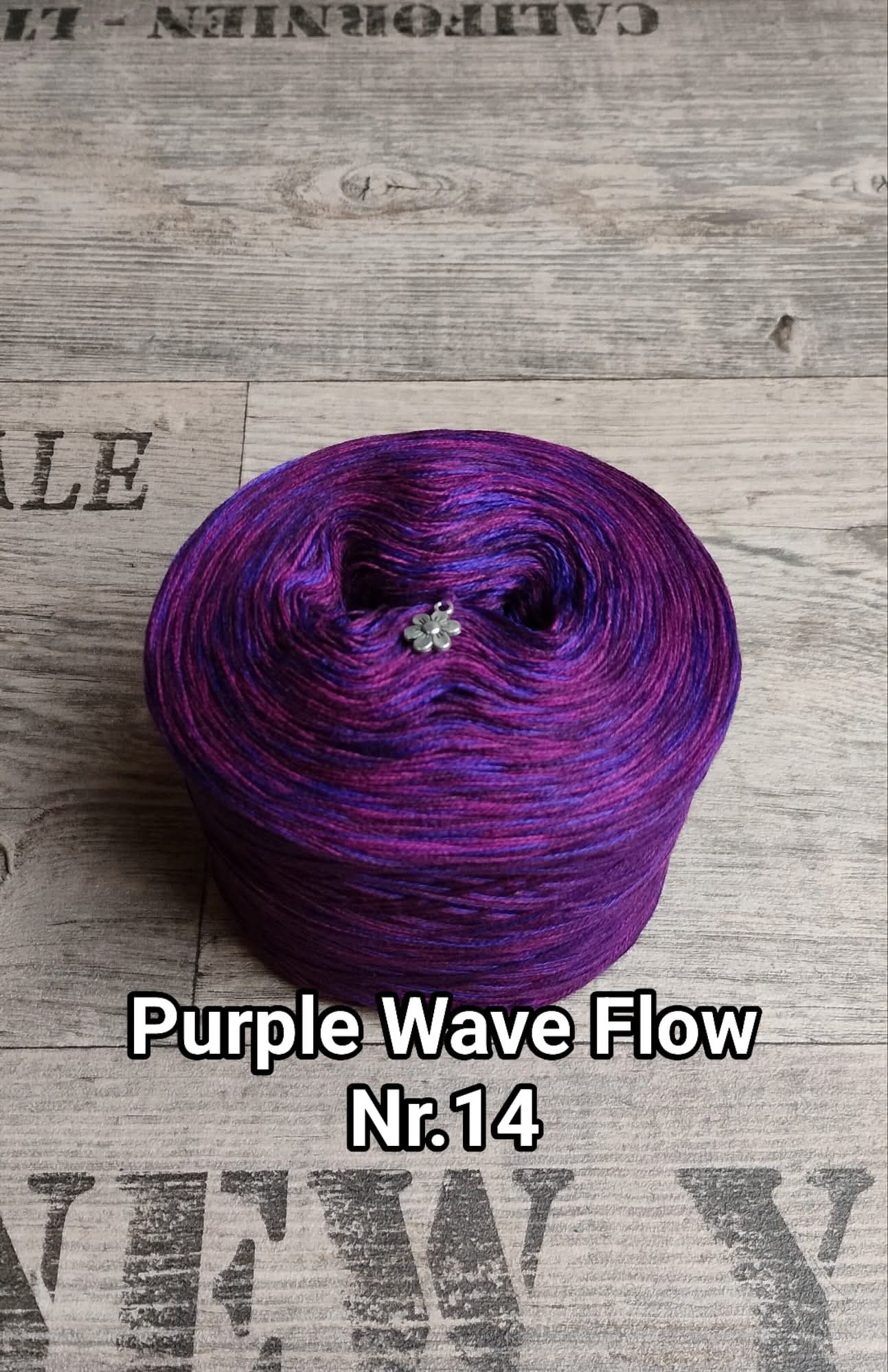 Bobbel "Purple Wave Flow Nr. 14"