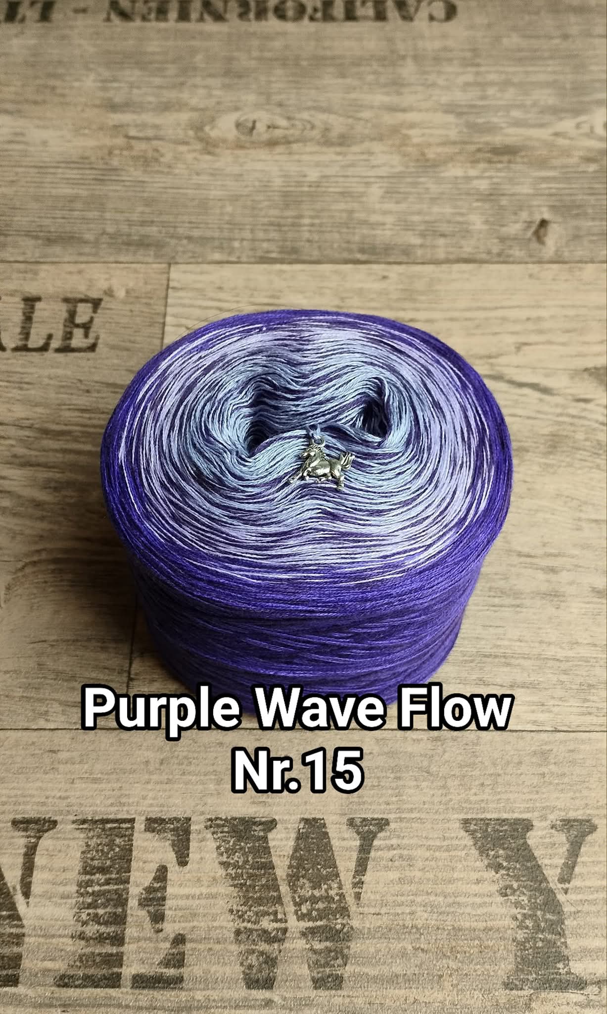 Bobbel "Purple Wave Flow Nr. 15"