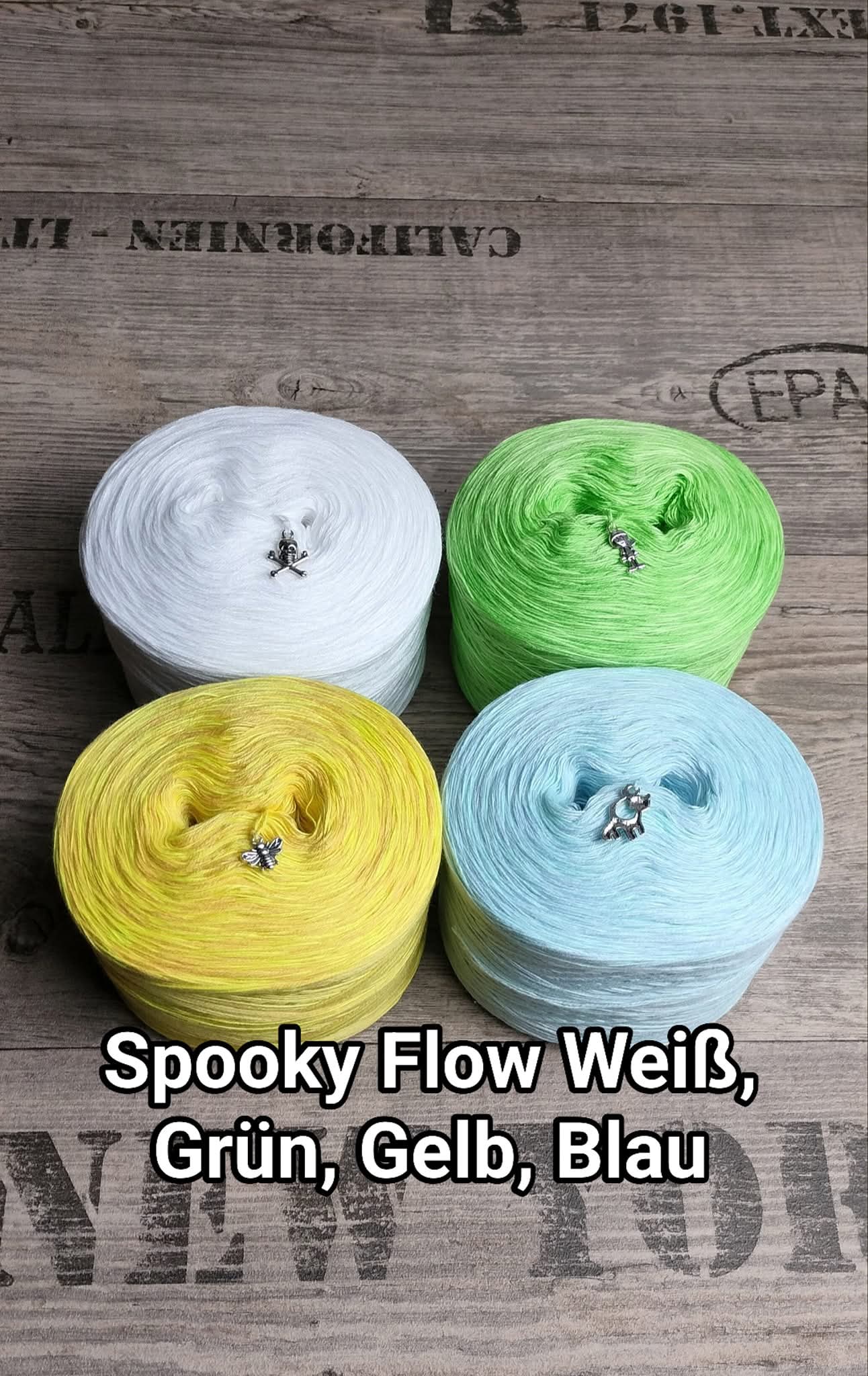 Bobbel "Spooky Flow" mit nachtleuchtendem Beilauffaden