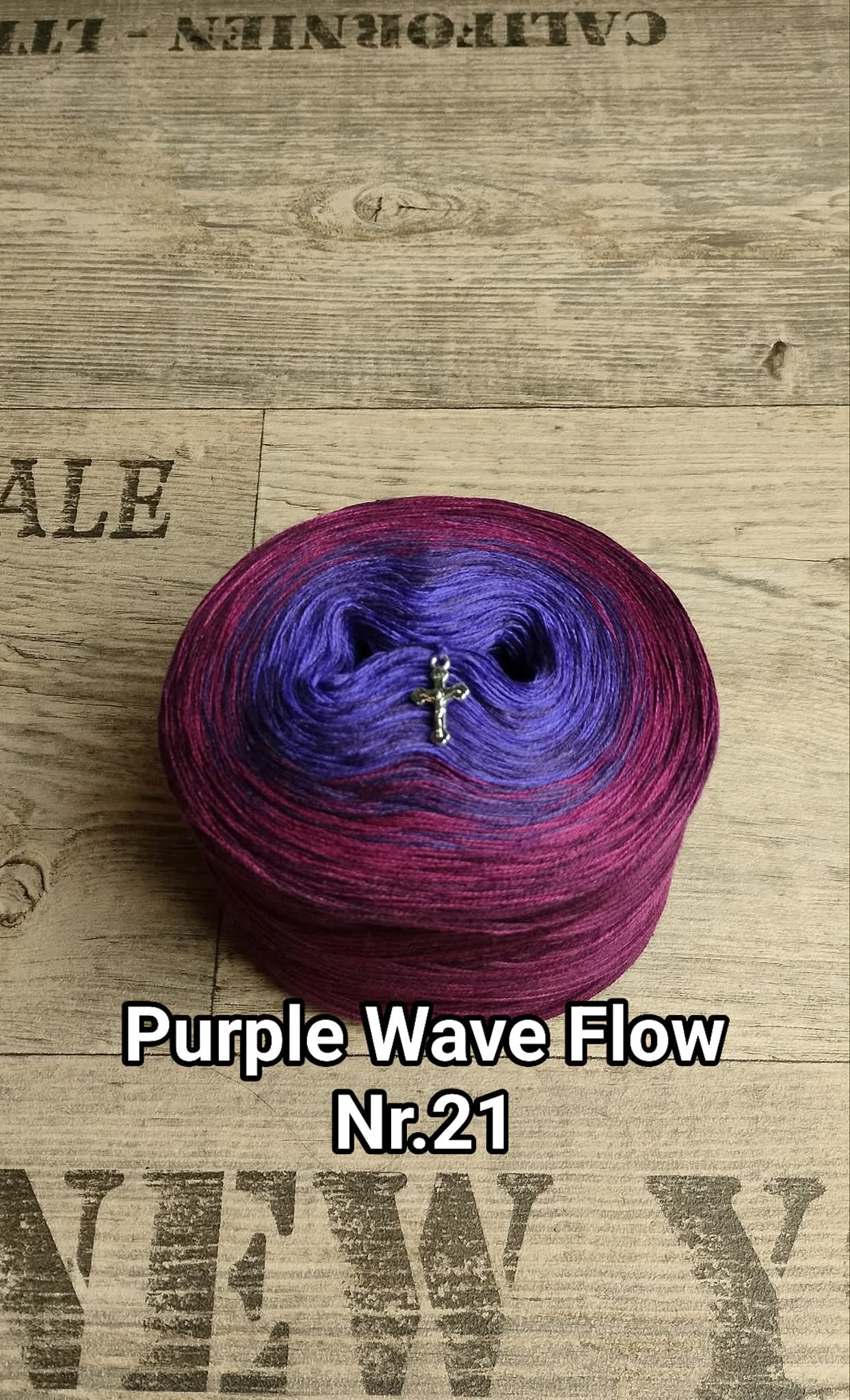 Bobbel "Purple Wave Flow Nr. 21"