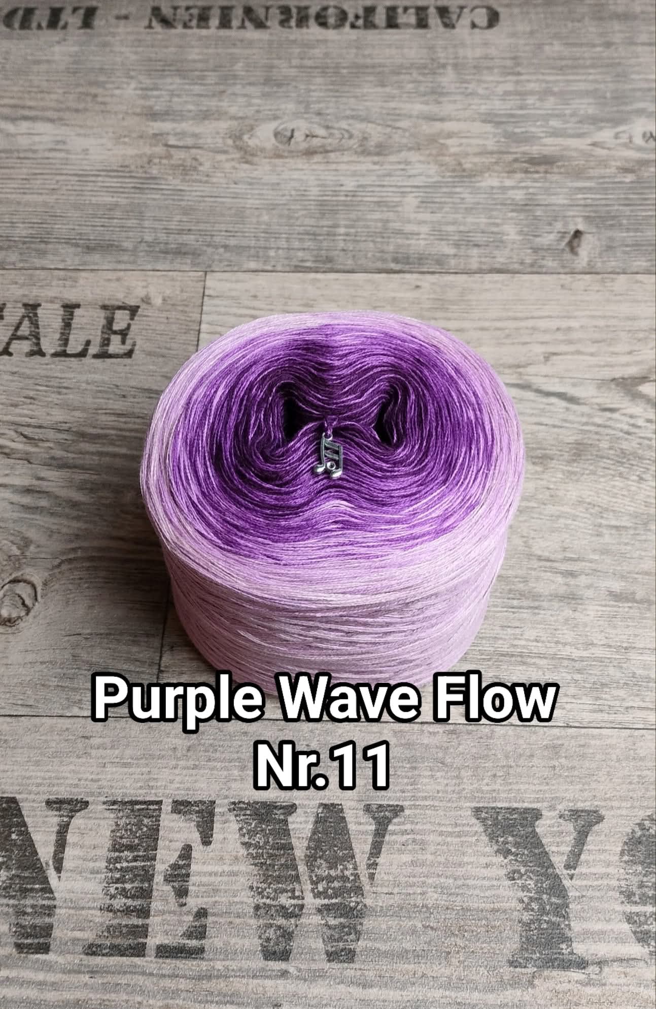 Bobbel "Purple Wave Flow Nr. 11"