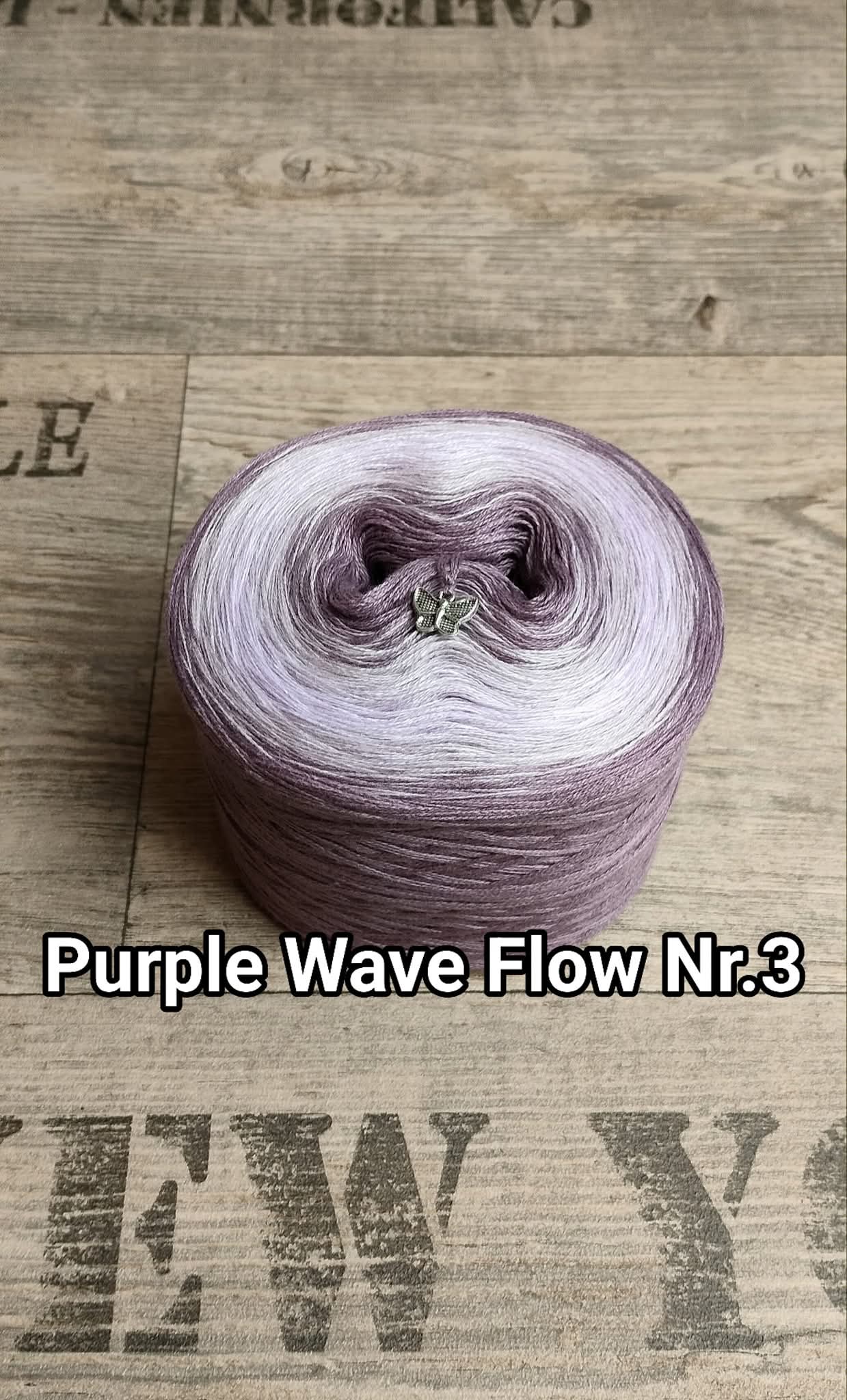 Bobbel "Purple Wave Flow Nr. 3"