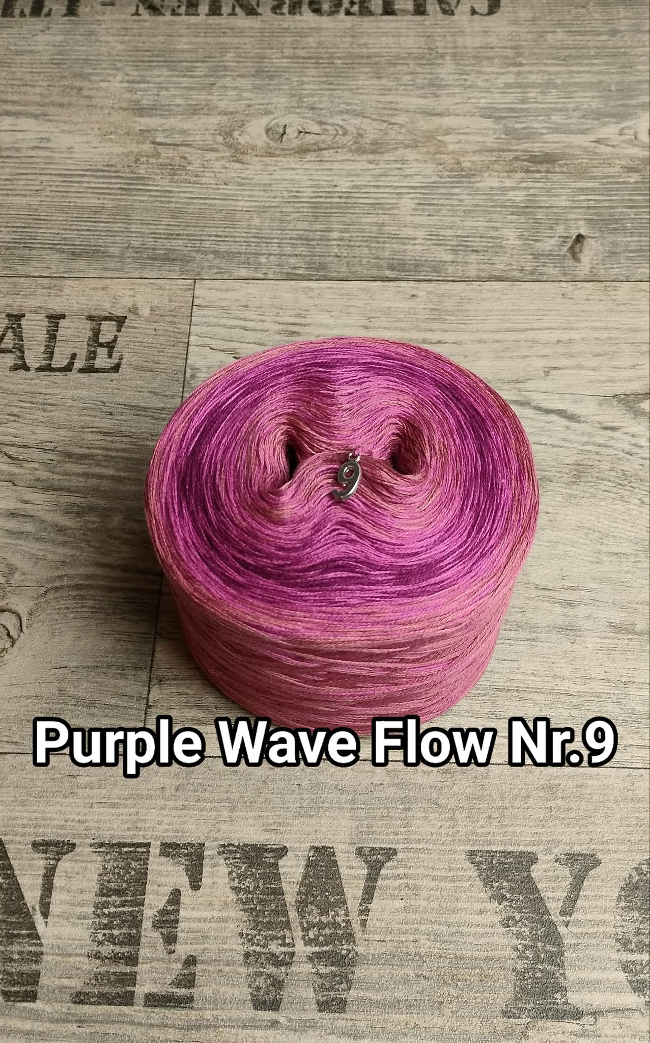 Bobbel "Purple Wave Flow Nr. 9"