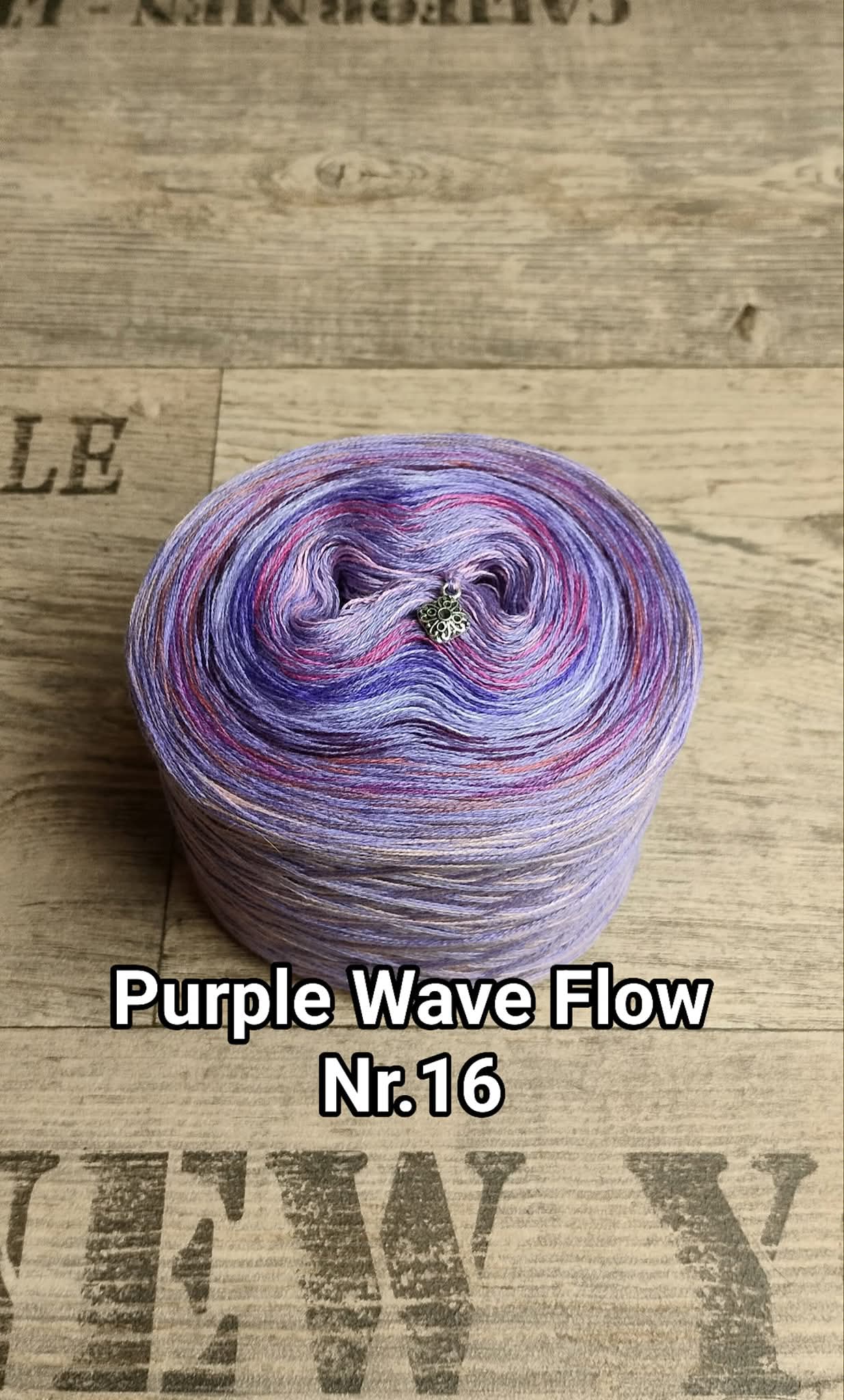Bobbel "Purple Wave Flow Nr. 16"