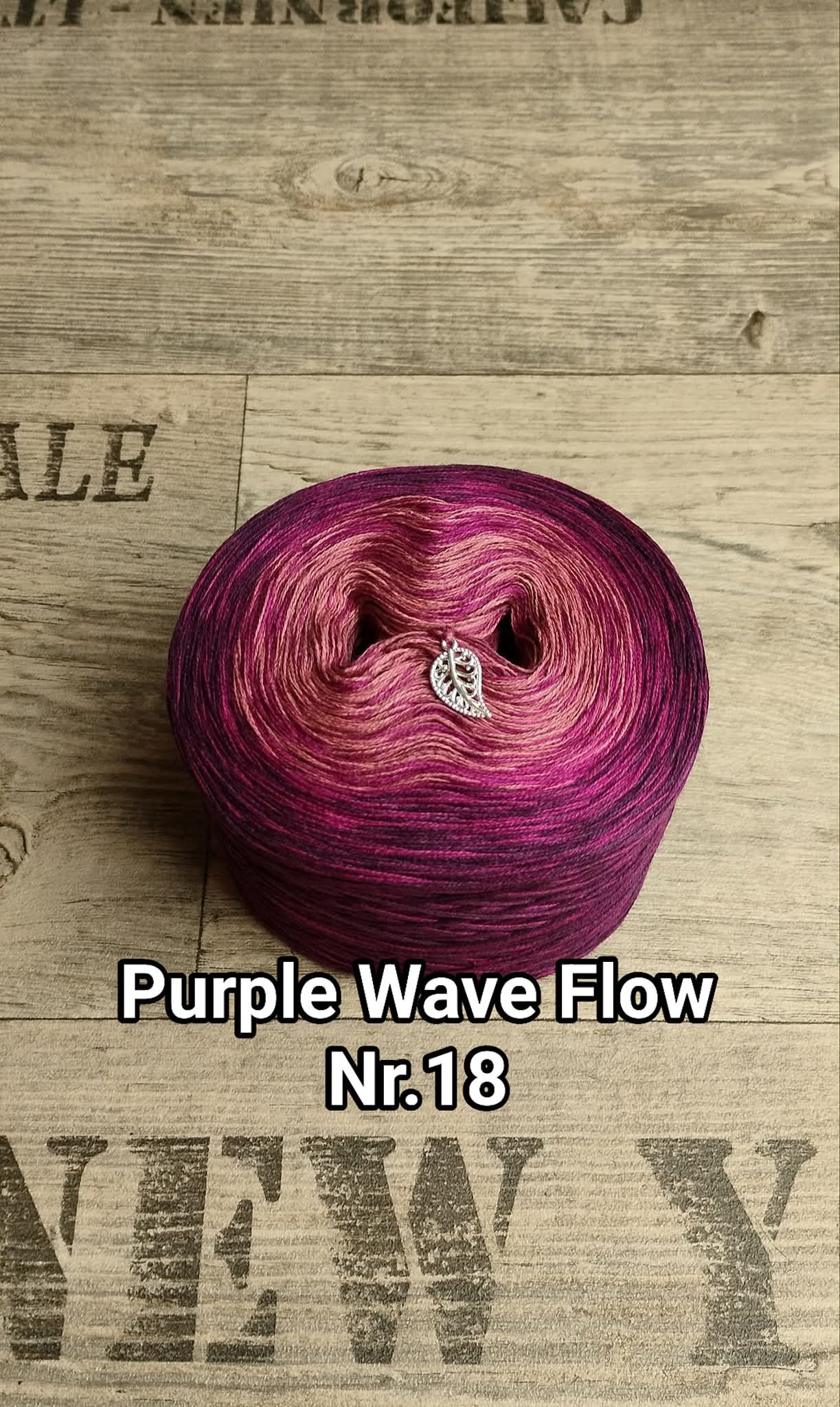 Bobbel "Purple Wave Flow Nr. 18"