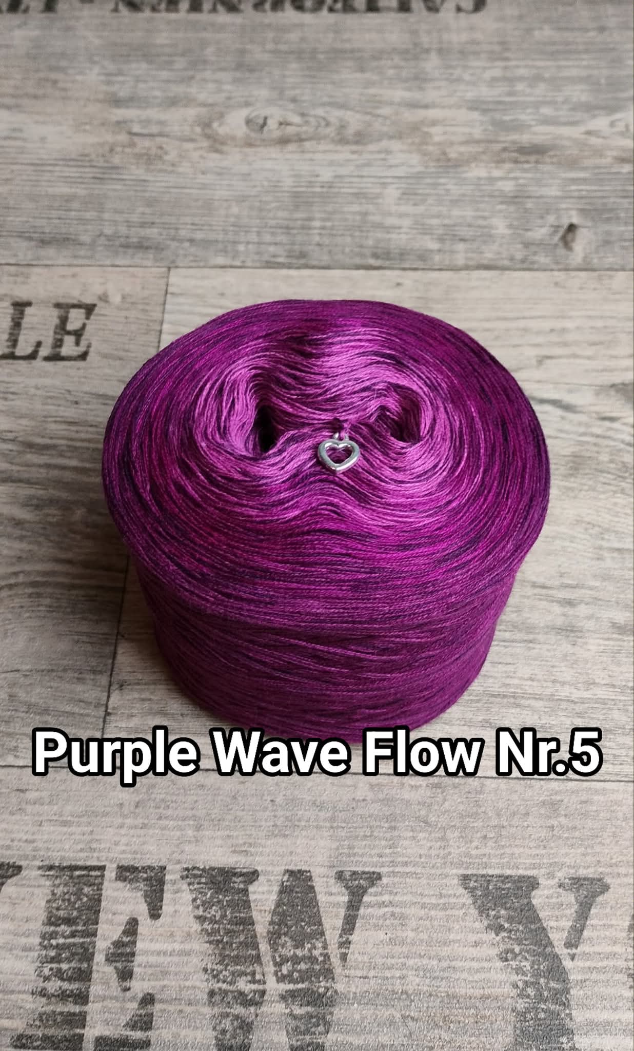 Bobbel "Purple Wave Flow Nr. 5"