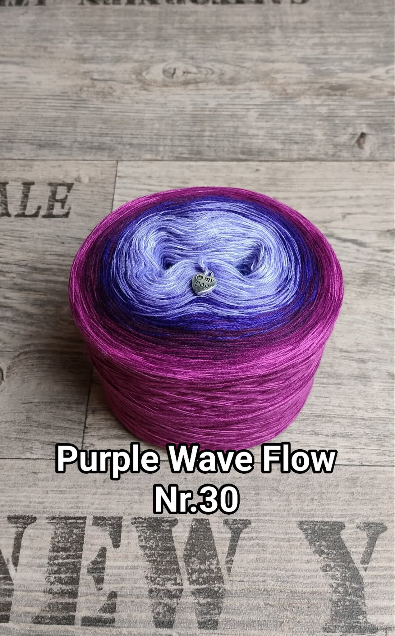 Bobbel "Purple Wave Flow Nr. 30"