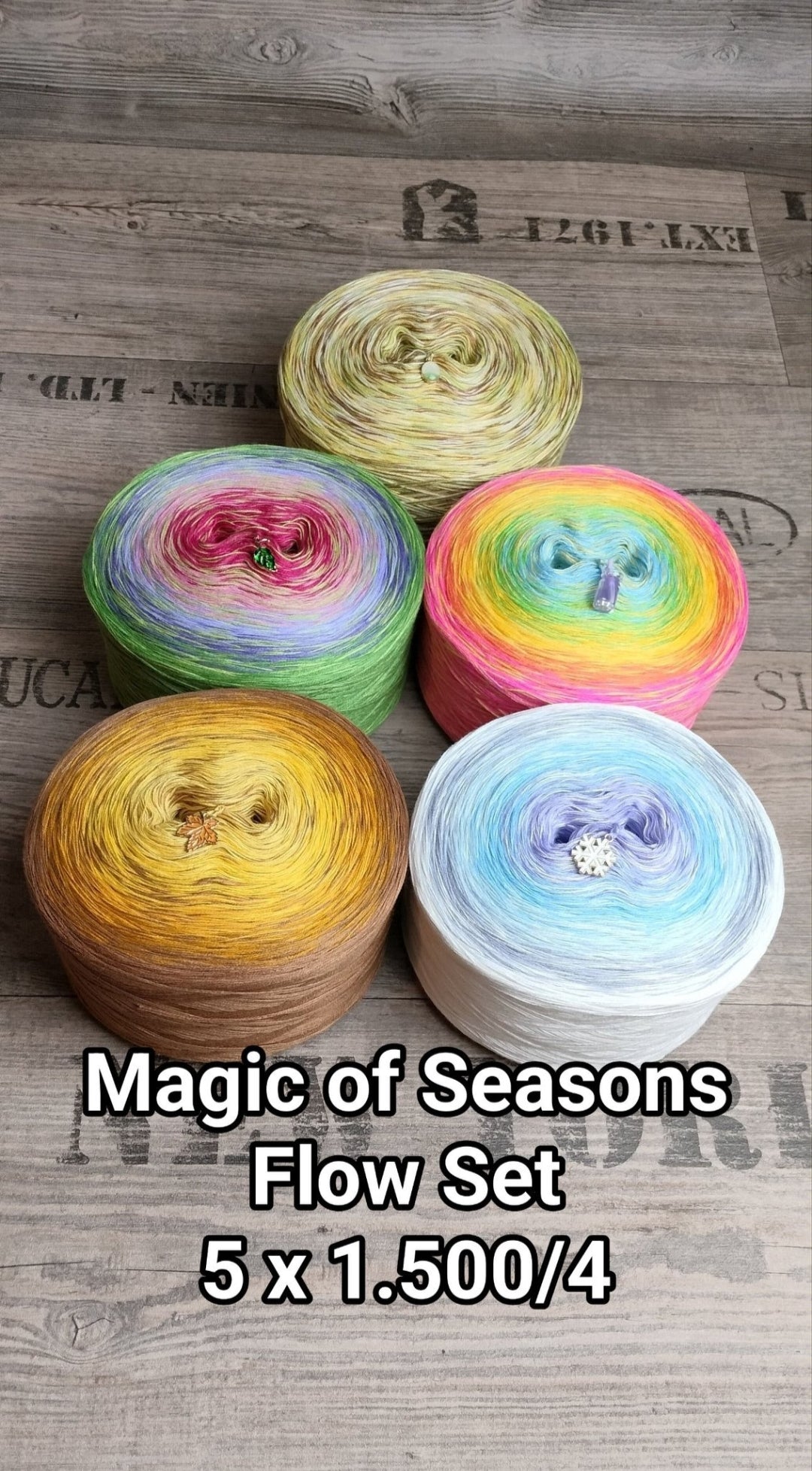 Bobbel Set"Magic of Seasons Flow" 4x 1.500/4, oder 5x 1.500/4